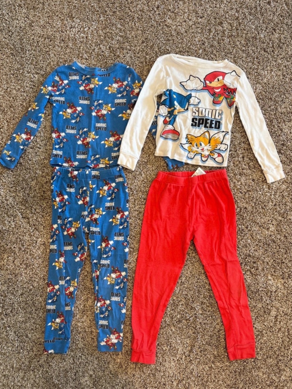 Bundle of 2 Sets: Sonic the Hedgehog Kids Pajamas